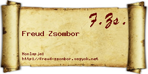 Freud Zsombor névjegykártya